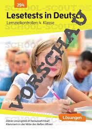 Deutsch lesetest für die 4. Lesetests In Deutsch Lernzielkontrollen 4 Klasse