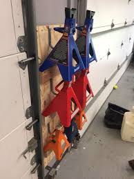 A Simple Jackstand Storage Idea I Came Up With Garage Organization Diy Diy Garage Storage Garage Organization Tips