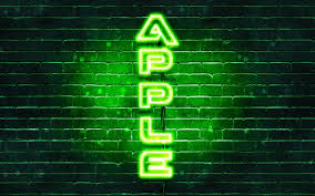 Neon wallpapers, backgrounds, images 3840x2160— best neon desktop wallpaper sort wallpapers by: Download Wallpapers 4k Apple Green Logo Vertical Text Green Brickwall Apple Neon Logo Creative Apple Logo Artwork Apple For Desktop Free Pictures For Desktop Free