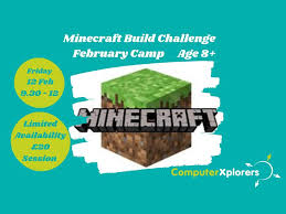 We thought it would be exciting to show off the type of challenges that we give to each other when trying out multiplayer minecraft. Minecraft Build Challenge February Camp For Kids Online Event What S On Glasgow