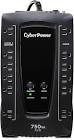 AVRG750U AVR UPS System, 750VA/450W, 12 Outlets, Compact CyberPower