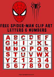 Free Printable Superhero Alphabet Letters Spiderman Clipart Letters Lettering Alphabet