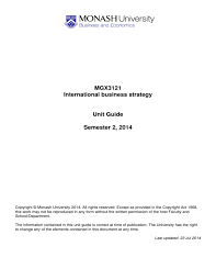 The political economy of international trade value norms determinant of culture government intervention economic argument for government. Mgx3121 International Business Strategy Unit Guide Semester 2