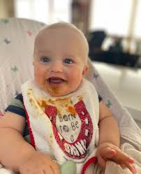What makes baby pictures even better? @SantaClaraUniversity swag! Submit a  picture (or three) of your future Bronco rocking our free “Born to Be a  Bronco” bib by May 25. Three lucky winners