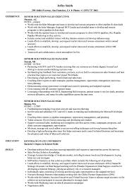 Some of these sales resume samples are from kickresume's resume examples library, others are from salesjobs.com. Senior Solution Sales Resume Samples Velvet Jobs