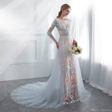 Für meine standesamtliche trauung war ich noch auf der suche nach einem. Grosshandel Robe De Mariage Bunte Stickerei Boho Brautkleid Blau Kleider Bunte Brautkleider Lange Armel Robe Mariee 23e010 Von Cherrywedding 86 04 Auf De Dhgate Com Dhgate