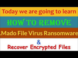 Coba dulu 10 cara mengembalikan file yang ya, aplikasi ini dapat digunakan untuk mengembalikan file dari hard disk 'jadul' sekalipun. Remove Mado File Virus Mado Ransomware Recover Mado Files Youtube