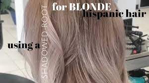 Exceptional service, creativity & innovation. Using A Shadowed Root For Blonde Hispanic Hair Youtube