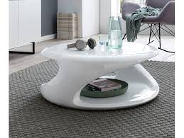 So findet man couchtische oval unter anderem aus holz metall glas chrom oder marmor und selbst varianten mit tischsockeln aus naturstein sind keine seltenheit. Design Couchtisch Weiss Hochglanz Rund 80 Cm Izan