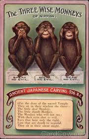See No Evil Hear No Evil Speak No Evil Emoji Monkeys The Three Wise Monkeys Of Nippon Three Wise Monkeys Wise Monkeys Evil