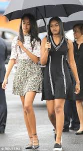 Sasha And Malia Obama Are Cementing Their Style Star Status Michelle Obama Fashion Malia Obama Sasha Obama