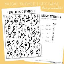 These educational printables cover a variety of skills and a variety of levels of ability. Free Music Themed I Spy Game For Kids From And Next Comes L Music Activities For Kids Music Games For Kids I Spy Games
