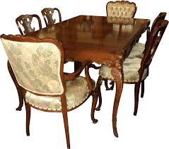 Sync up your dining room style with these full dining room sets from star furniture. Download Country French Provincial 1940 S Dining Room Set By Game Table And Chairs Full Size Png Image Pngkit