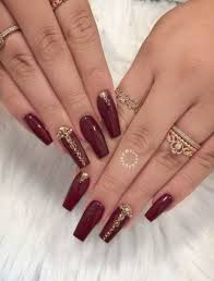 30+ outstanding short coffin nails design ideas for all tastes. 64 Ideas Nails Winter Classy Manicures Burgundy Nails Maroon Nails Red Nails