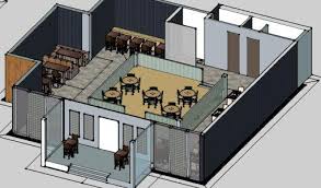 We feature 50 studio apartment plans in 3d perspective. Restaurant Furniture 3d Skp Model For Sketchup Designs Cad