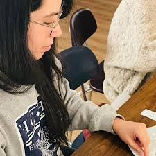 A Sewing and Embroidery workshop was offered for our students last month at  the Maliotis Cultural Center of Hellenic College Holy Cross by Josephine  Breen, the wife of one of our seminarians,