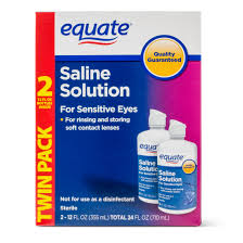 Equate Saline Solution For Sensitive Eyes 12 Oz 2 Pk Walmart Com