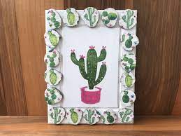 kaktus duvar panosu elisi fikirleri cizim egitimleri kaktus