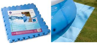 Lot De 9 Dalles De Protection Pour Toutes Piscines Hors Sol Gre