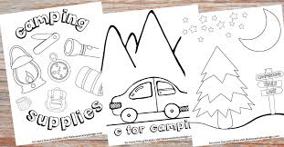 Here are some free printable camping coloring pages that will assist you in the same! Camping Color Pages Life Is Sweeter By Design
