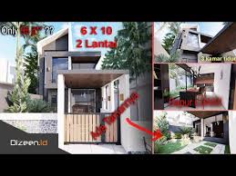 Desain rumah minimalis 2 lantai 6x12 New Rumah Minimalis Luas 6x10 Meter Dengan 3 Kamar Tidur