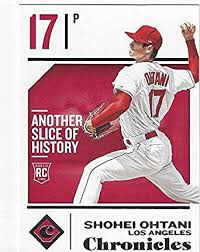 6/19 shohei ohtani announced on instagram he will participate in the 2021 home run derby, which will take place at coors field on july 12. Amazon Com Shohei Ohtani Rookie Card 2018 Panini Chronicles Baseball Card 1 Los Angeles Angels Free Shipping Collectibles Fine Art