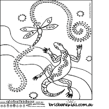 Aboriginal Colouring Pages Brisbane Kids Aboriginal Art Aboriginal Painting Aboriginal Art For Kids