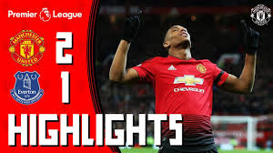 Manchester united vs everton team. Highlights Manchester United 2 1 Everton Martial Stunner Seals The Points Youtube