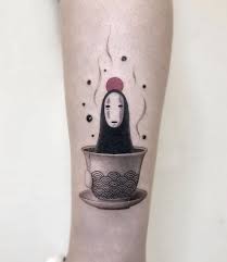 Spirited Away Tattoo No Face Kaonashi By Maya Gat Spirited Away Tattoo Watch Tattoo Design Watch Tattoos