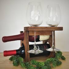 Pioneers in the industry, we offer wooden bottle and 3 glasses holder being a customer oriented organization, we are deeply engaged in offering a wide array of wooden bottle and 3 glasses holder. Vintage Wooden Table Top Wine Rack With Wine Glass Holder Etsy Table Top Wine Rack Wine Accessories Gift Wine Glass Holder