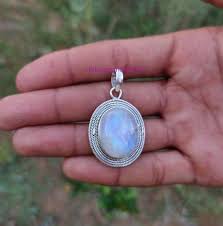 Rainbow Moonstone Pendant 92 5 Silver June Birthstone Gift Etsy In 2020 Moonstone Pendant Rainbow Moonstone Jewelry Blue Stones Jewelry