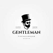 Gentleman Vintage Logo Man With Hat Vintage Logo Design Clothing Logo Design Vintage Logo