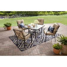 3 out of 5 stars, based on 2 reviews 2 ratings current price $258.99 $ 258. Mainstays Forest Hills Outdoor Patio Dining Set Cushioned Metal 5 Piece Tan Walmart Com In 2021 Outdoor Dining Table Setting Outdoor Patio Dining Sets Cheap Patio Furniture