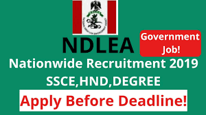 The national drug law enforcement agency, (ndlea) nnamdi azikiwe international airport, (naia) special area command, has foiled an attempt by an intending student to smuggle. Jobs In Nigeria Ndlea Recruitment 2019 Apply Before Closing Date Youtube