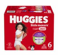 Huggies Little Movers HuggFit 360° Baby Diapers with 360° Waistband, Size 6  (35+ lbs), 48 count