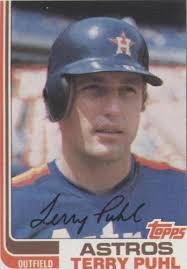 1986 Topps #763 Terry Puhl Outfield Houston Astros FREE shipping