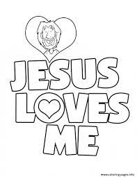 Cross coloring pages for kids. Jesus Loves Me Coloring Pages Printable