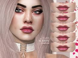 Pralinesims Aurion Dimples N07 Sims The Sims 4 Skin Sims 4