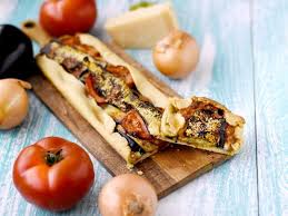 Tarte Aux Aubergines Tomates Et Parmesan Recette Tarte Aubergine Recettes De Cuisine Recette Gourmande