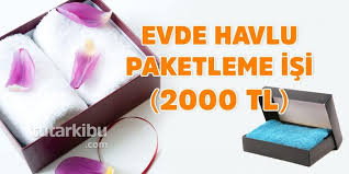 ek is yapmak isteyenler icin evde havlu paketleme isi paketleme havlular evde is fikirleri