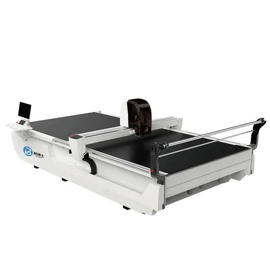 Modern CNC multi-layer fabric cutter, AI generated
