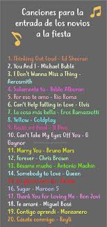 Canciones De Entrada Para Boda Canciones De Boda Musica Boda Organizar Boda