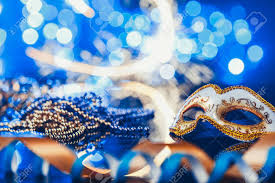 Beyond's masquerade masks are guaranteed to turn heads at every party mask event, masquerade party and celebrations because you will be adorned with the most intricate and quality mardi gras and venetian style masquerade masks in the world! Traditional Female Carnival Venetian Mask On Blue Bokeh Background Stock Photo Picture And Royalty Free Image Image 112449676