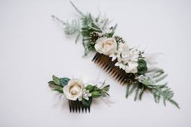Order now & send flowers today Hair Comb Saffron Grey Couture Floral Design Duluth Mn