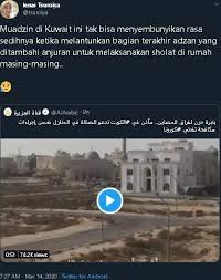 Yang pasti adzan adalah suara indah dari islam yang dikumandangkan. Gara Gara Corona Muazin Tahan Tangis Saat Kumandangkan Azan Salat Di Rumah