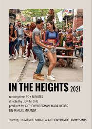 In The Heights By Millie Film Posters Minimalist Musical Posters Movie Poster Wall