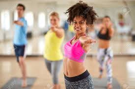 Maybe you would like to learn more about one of these? Young Attractive Black Woman Doing Stretching Exercises With Stock Photo Picture And Royalty Free Image Image 58188882