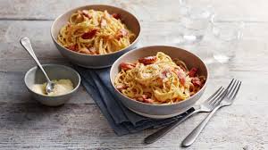The result should be a very thick cream, which will make your dish divine. Spaghetti Carbonara Recipes Bbc Food