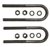 U-bolt Kit, Round - 3/4