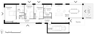 Un mariage au carré qui souligne un dessin graphique. Plan Maison Sur Terrain En Longueur Ooreka